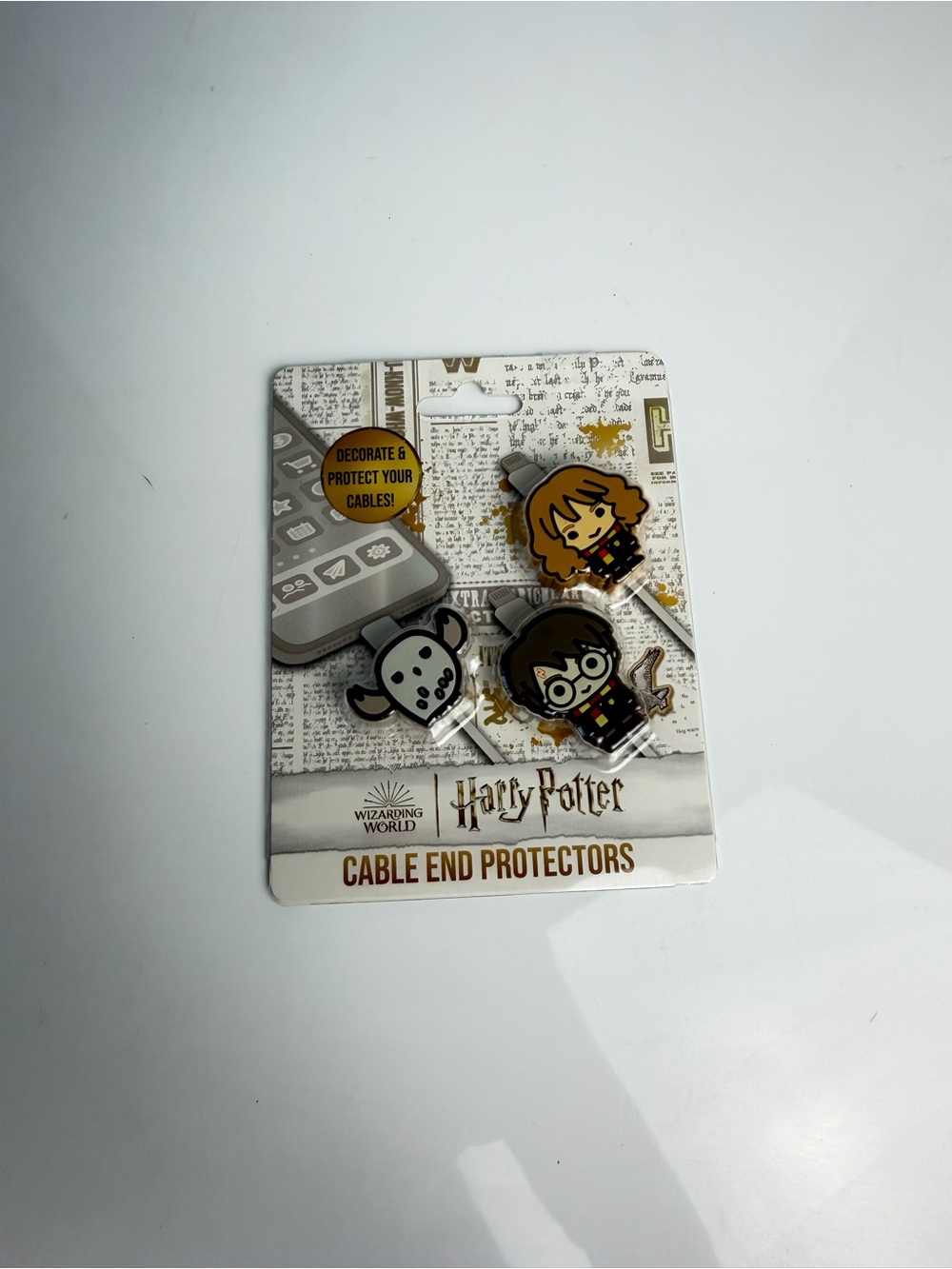 Harry Potter Cable End Protectors Set | Harry, Hermione & Hedwig | new